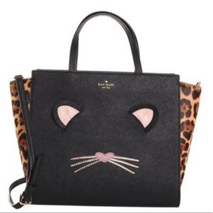 🐆 Kate Spade Leopard Hayden Cat Purse Run Wild 🐆